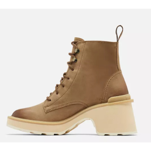 Sorel Women's Lace Up Boots in Brown and Cream - Picture 4 of 6